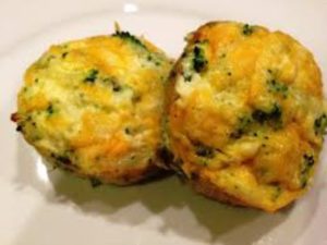 Broccoli and Cheese Mini Egg Omelettes