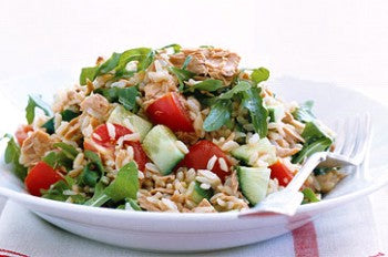 Brown rice and tuna salad