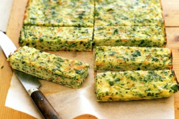 Carrot, zucchini and parsnip frittata fingers