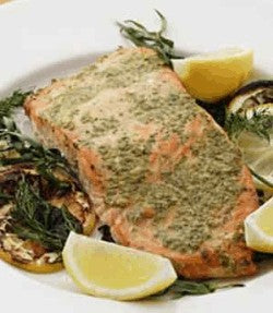 Grilled fish with Mustard & Herb