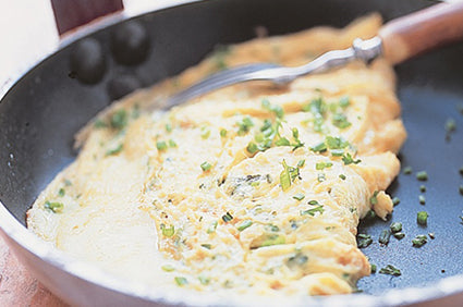 Herb and cheese omelette