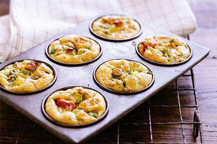 Mini asparagus frittatas
