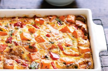 Spicy sweet potato frittata