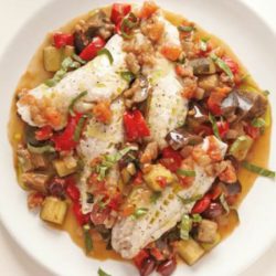 Steamed Fish with Ratatouille