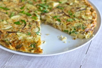 Zucchini & basil frittata