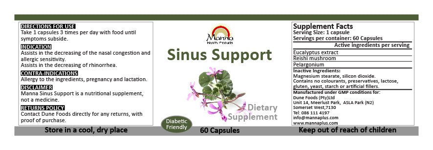 Manna Sinus Support 3 Month Special