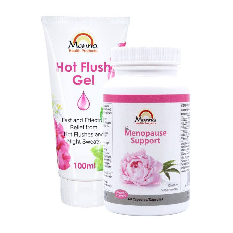 Manna Menopause Support and Manna Hot Flush Gel Combo
