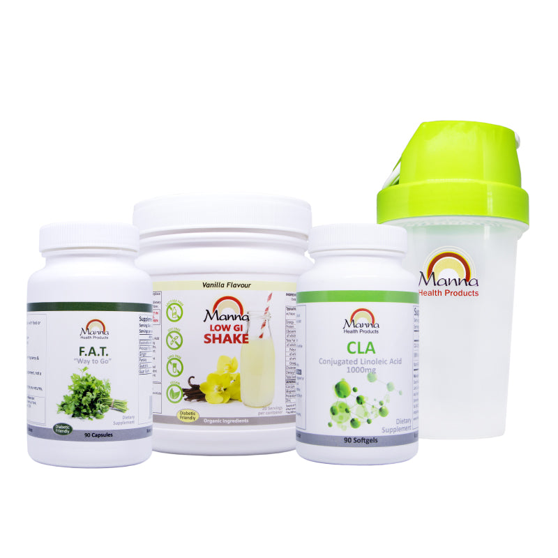 Weight Loss Combo Pack Shake, F.A.T. "Way to Go", CLA & Shaker
