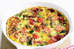 Mushroom, Tomato & Basil Frittata