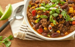 Beef, bean and veggie chili