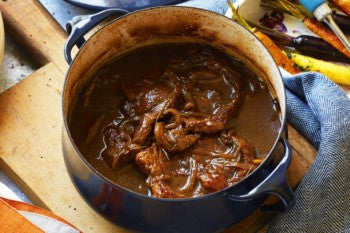Braised beef