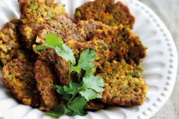 Cauliflower broccoli fritters