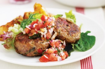 Italian beef rissoles with fresh tomato salsa