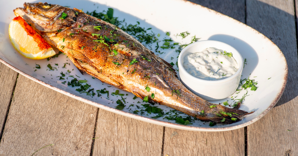 Baked Hake with Herb Quinoa