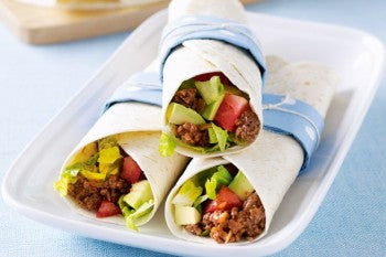 Mexican beef wraps