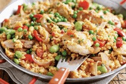 Tomato & chicken paella