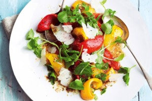 Marinated bell pepper salad