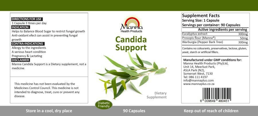 Manna Candida Support 3 Month Special