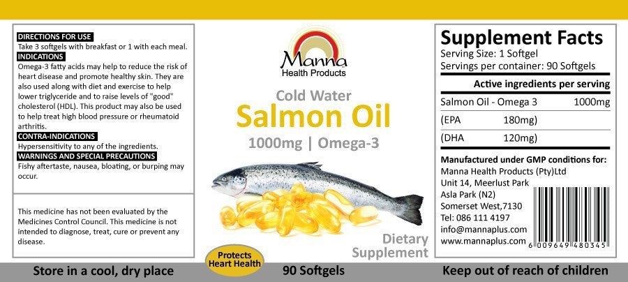 Manna Omega 3 (Salmon Oil)