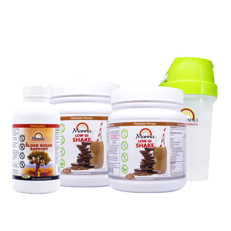 2 Shakes, Blood Sugar Support 180 & Shaker Combo