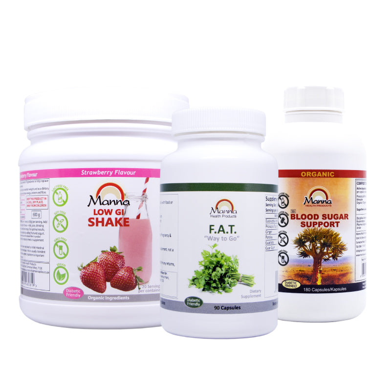 Ultimate Weight Loss Combo – Shake, 180 Blood Sugar Support & F.A.T.(Way to Go)