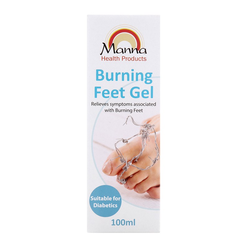Manna Burning Feet Gel  Box Front