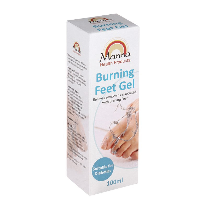 Manna Burning Feet Gel  Box Front