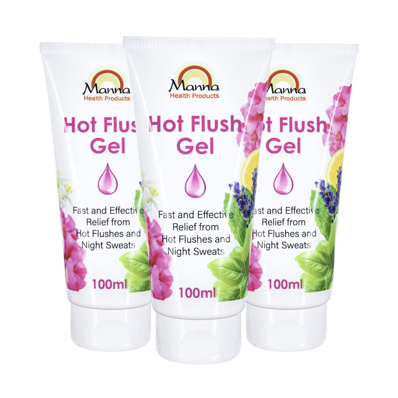 Manna Hot Flush Gel  Gel 3 Pack Image