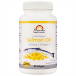 Manna Omega 3 Salmon Oil natural omega-3 supplement for heart health, brain function, and joint support