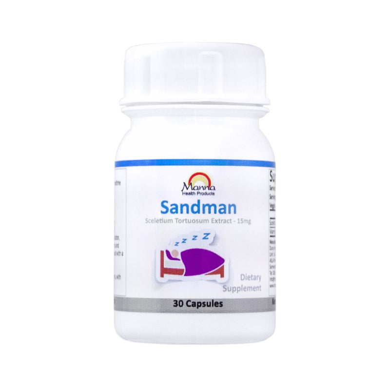 Manna Sandman natural sleep support supplement for better sleep quality, relaxation, and nighttime calm