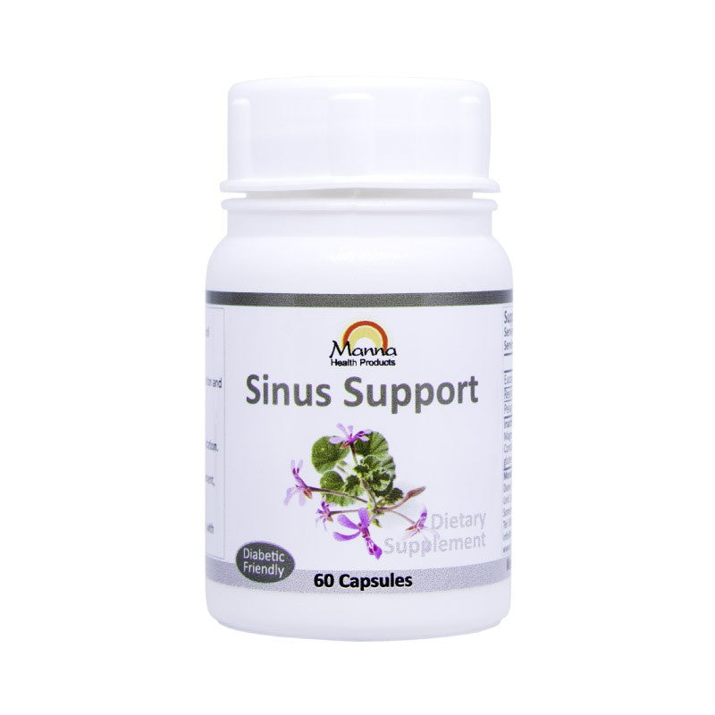 Manna Sinus Support natural herbal supplement for sinus relief, congestion, and easier breathing