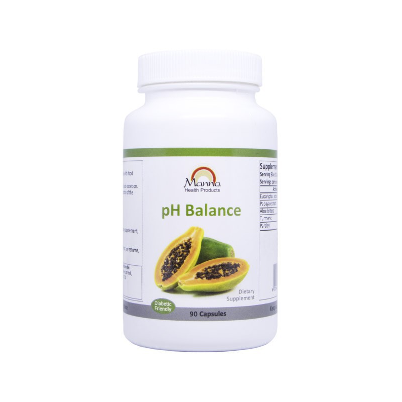 Manna pH Balance 90s natural alkaline support supplement for acid balance, digestion, and everyday wellness