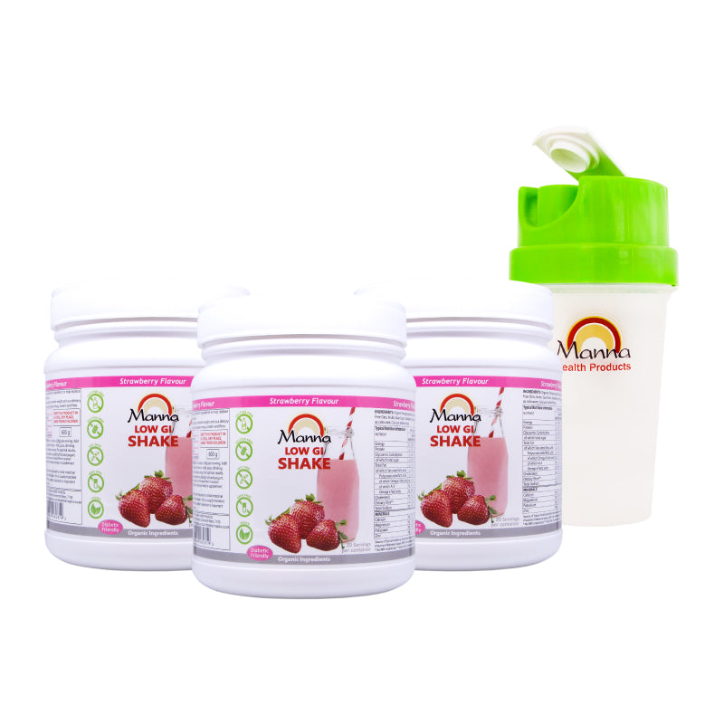 Manna Shake 3 pack with Free Shaker