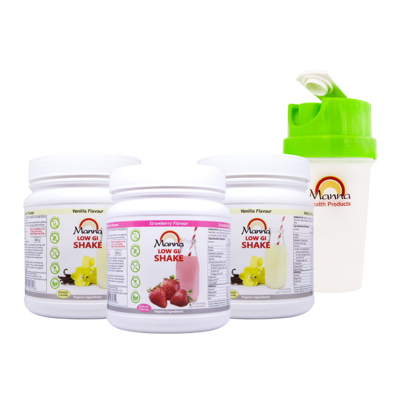 Manna Shake 3 pack with Free Shaker