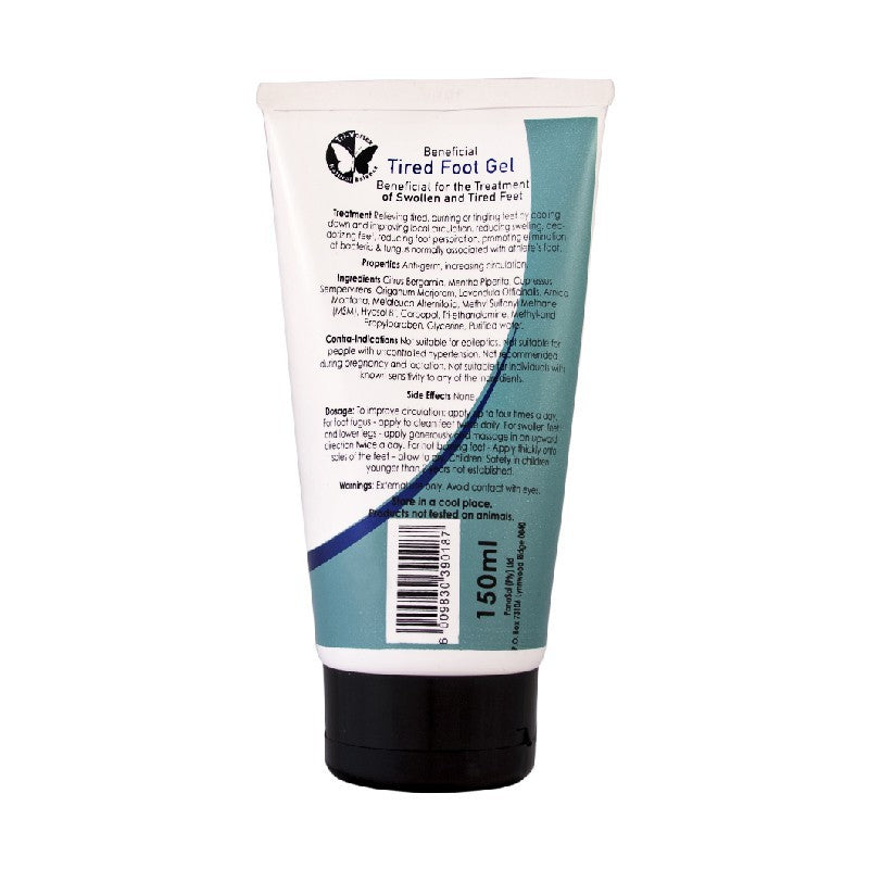 Tired Foot Gel Label